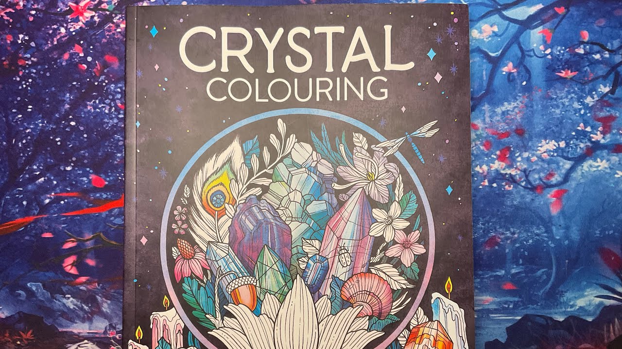 New! Flip-through of ‘Crystal colouring’ | Adult colouring