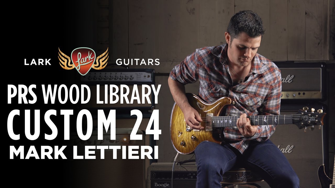 Mark Lettieri - PRS Wood Library Custom 24 - Artist Quilt - Livingston Lemondrop at Lark Guitars