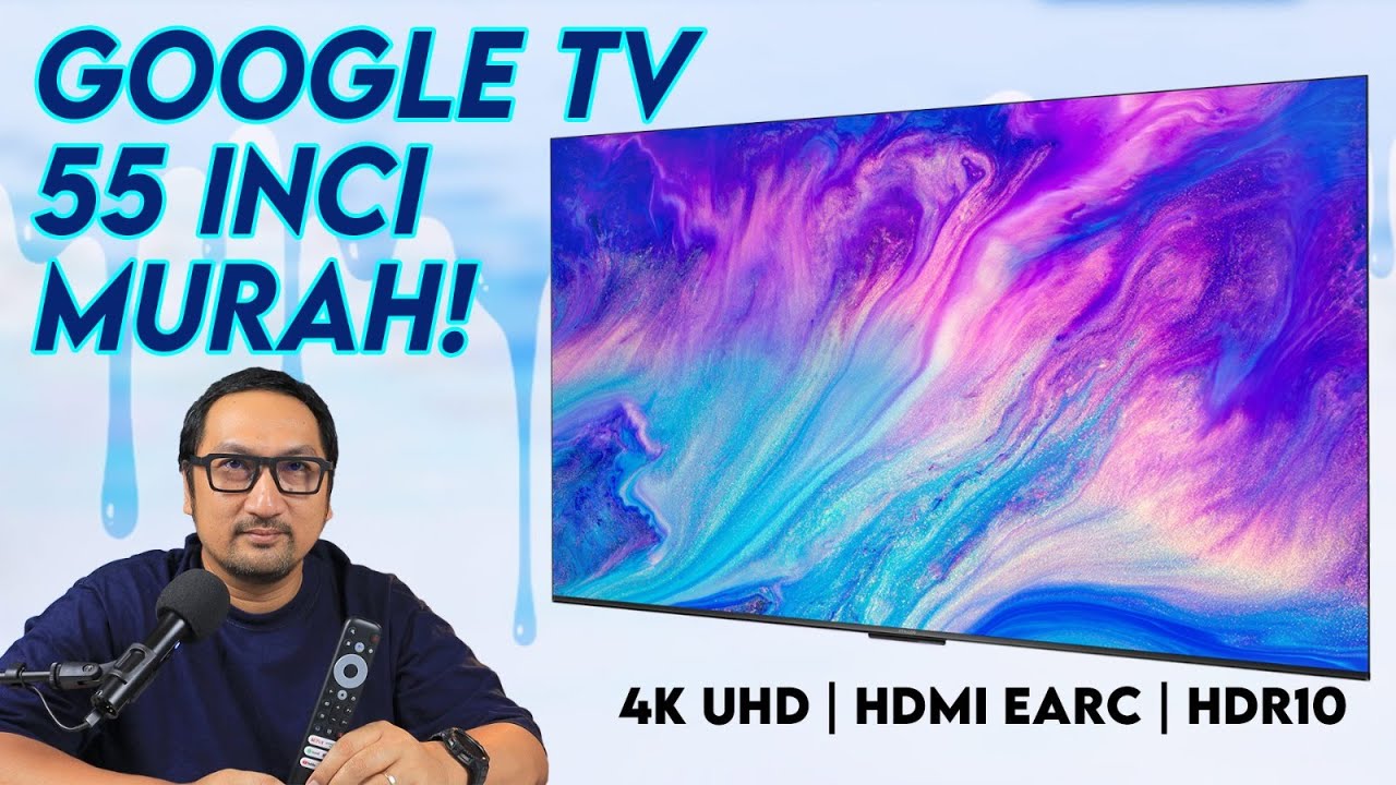 Google TV Kaya Fitur dengan HDMI eARC Harga Murah - Review Smart TV iFFALCON 55U62
