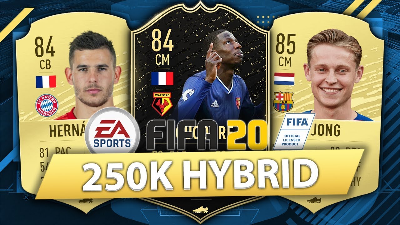 AMAZING 250K HYBRID w/ IF DOUCOURE! FIFA 20 SQUAD BUILDER