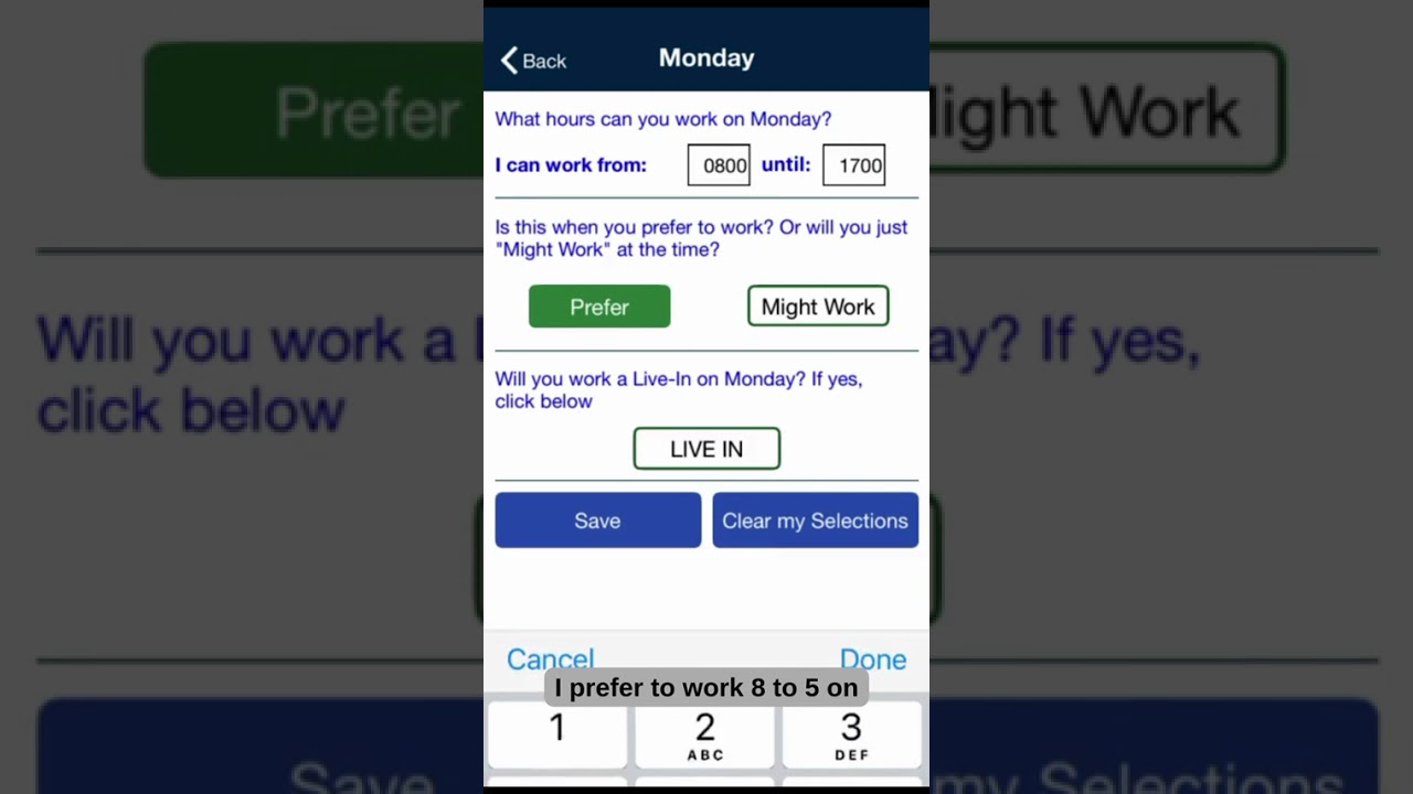 Updating Availability in HHAeXchange app