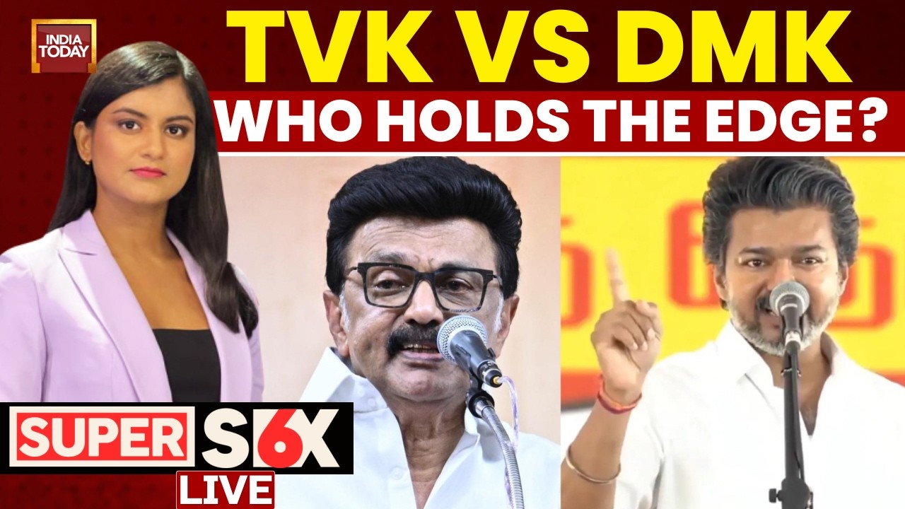 LIVE: Countdown To Tamil Nadu Bypolls | TVK vs DMK | Who Has The Edge? | Vijay vs MK Stalin | Super6