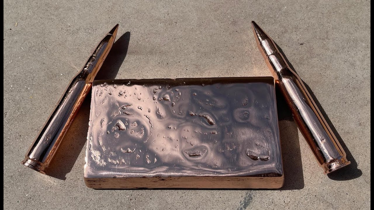Copper Casting .50 Cal Rounds - Melting Scrap Copper Pipes - Sand Casting Copper - The Growing Stack