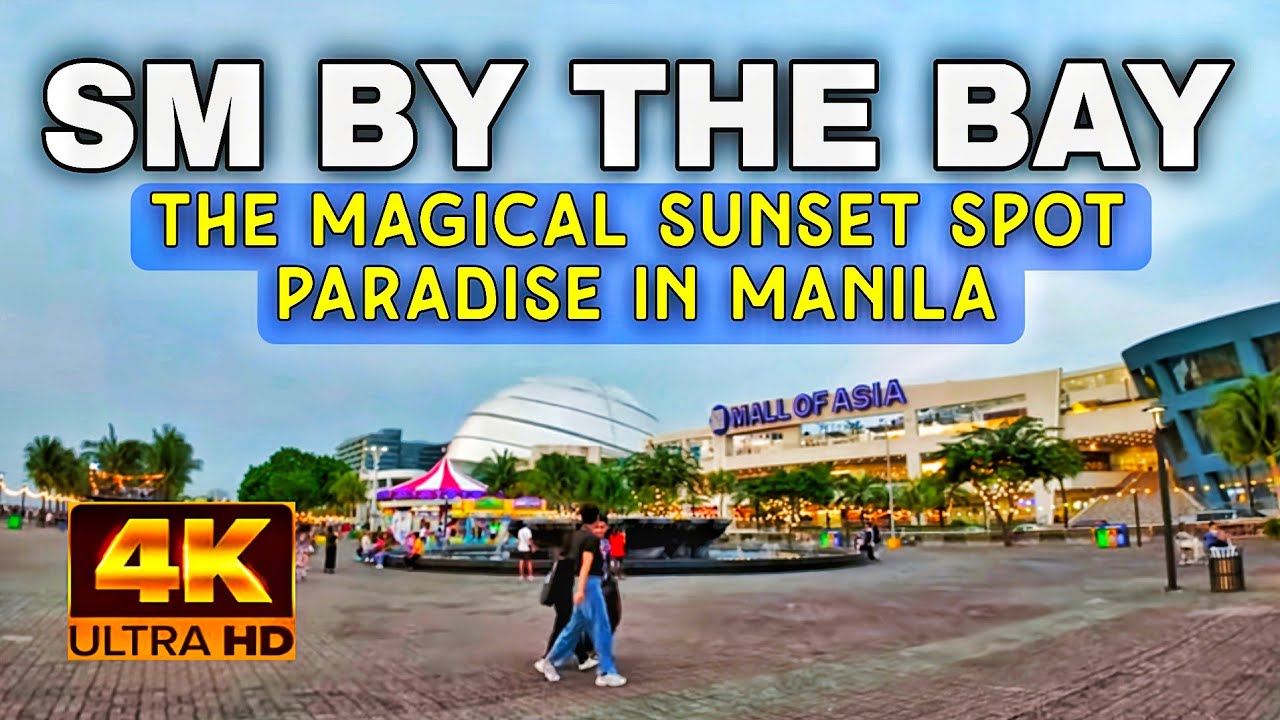 [4K UHD] SM By The Bay Walking Tour | A Scenic Waterfront Destination In Pasay City, Metro Manila 🇵🇭