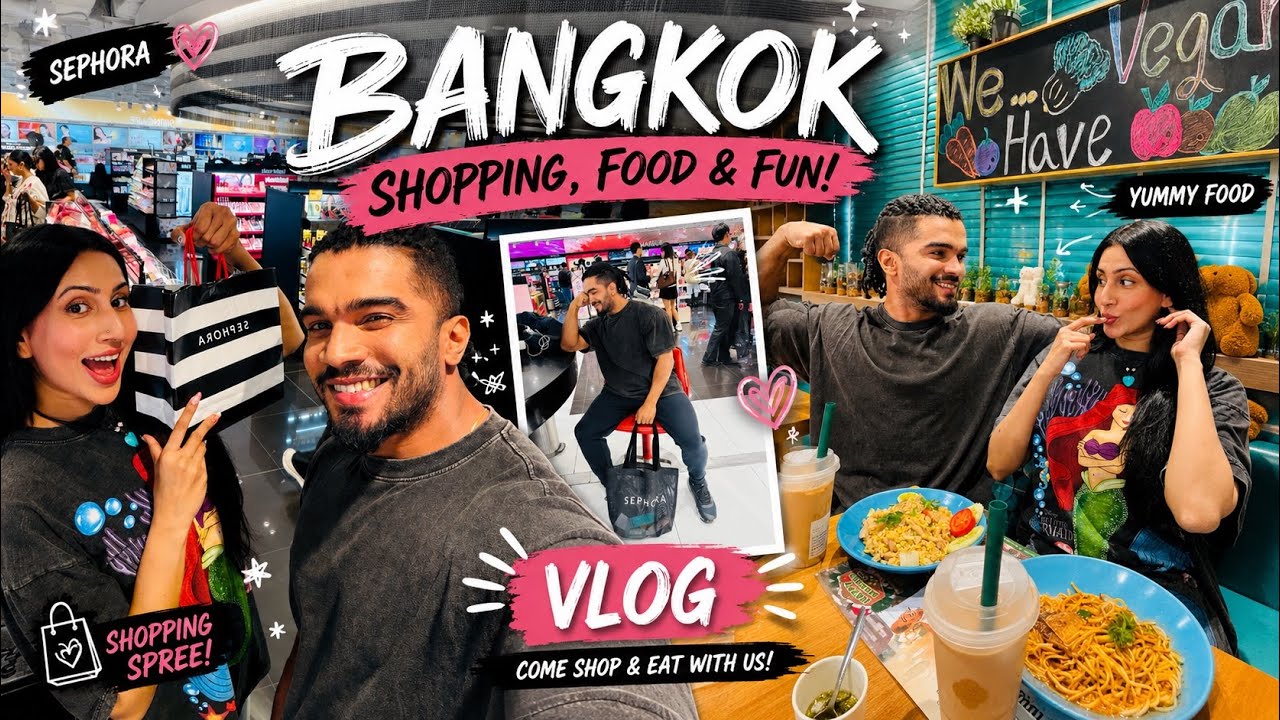BANGKOK vlog🇹🇭SEPHORA💄|PART1|Amanda and Dias!♥️💍 