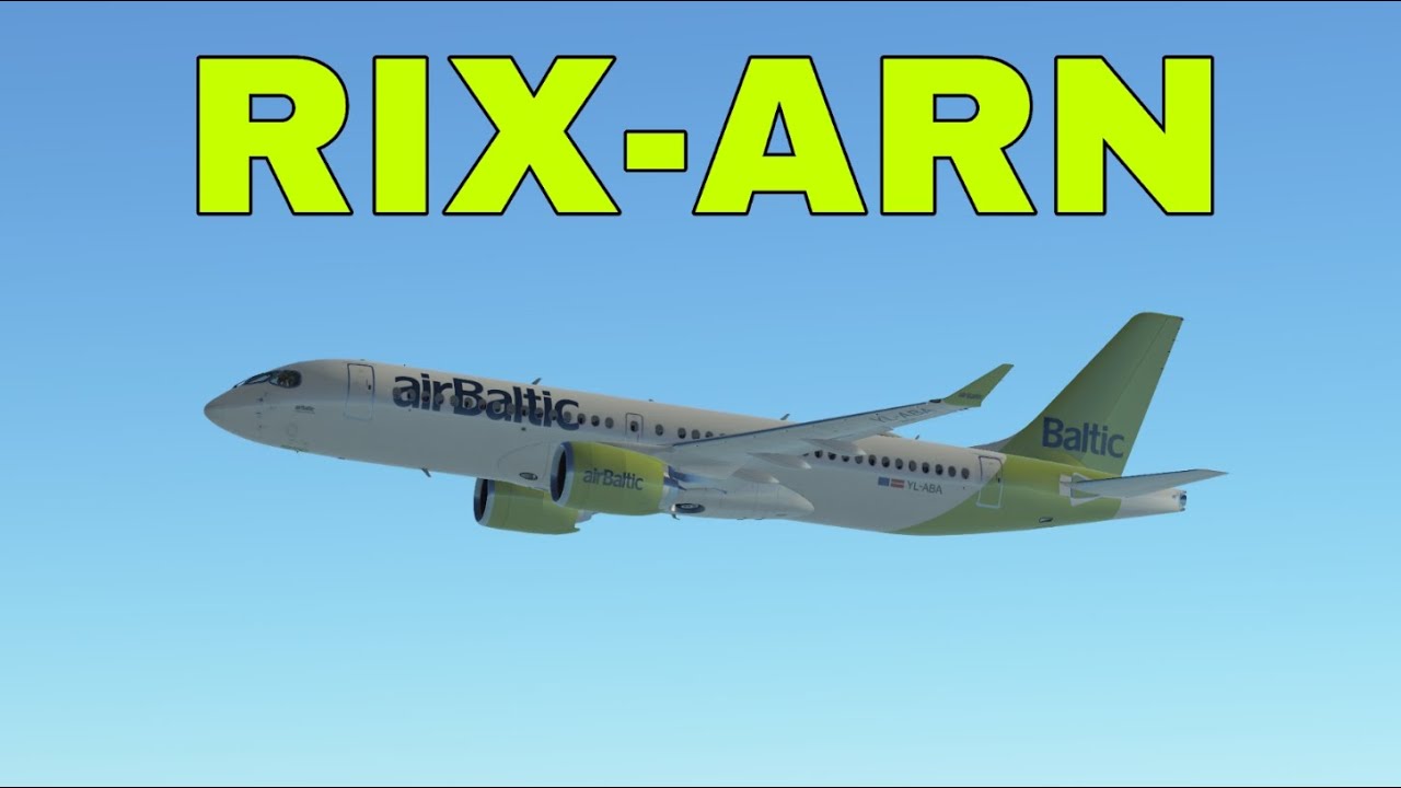 Infinite flight live | RIX-ARN | airBaltic A220 |