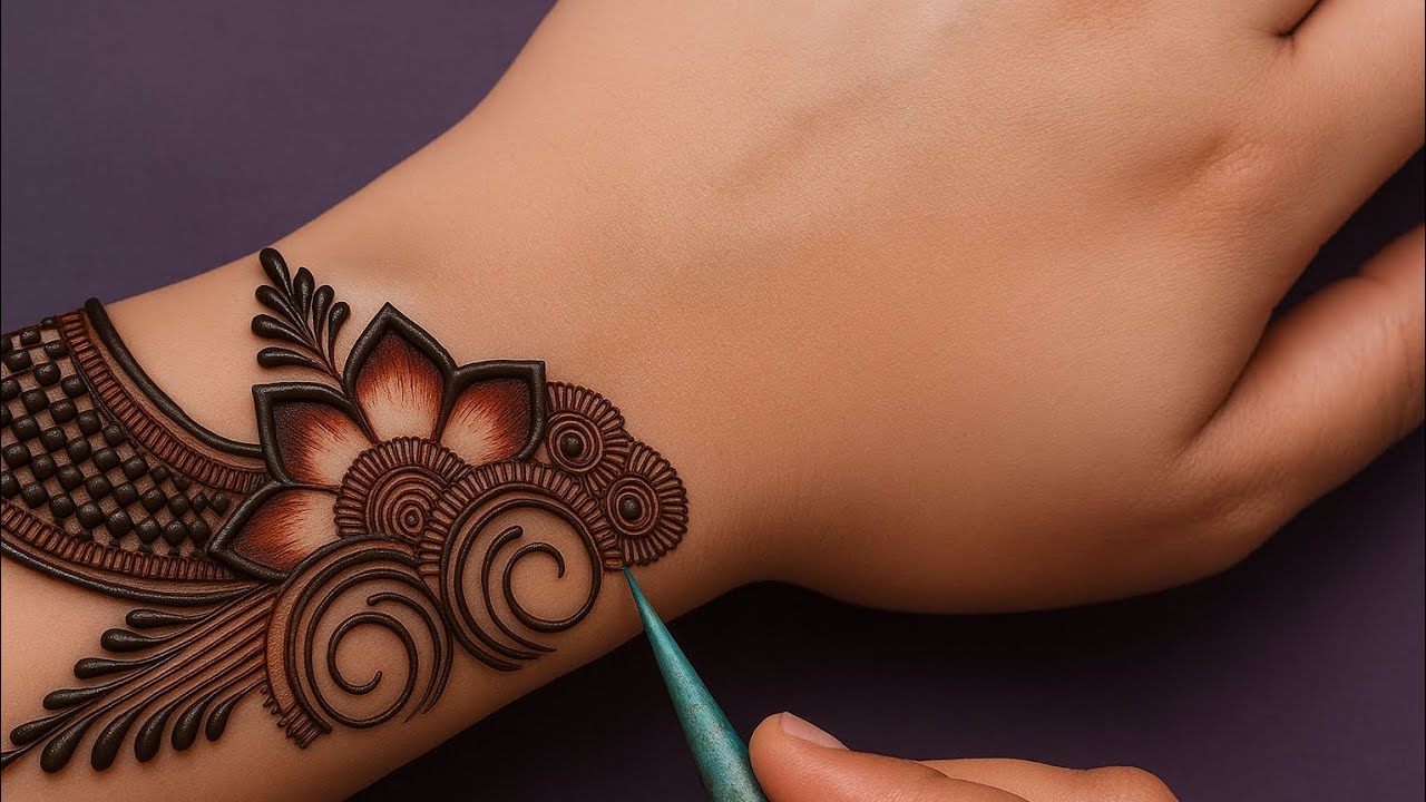 Easy Simple Front hand mehndidesign| stylish arabic mehndi design |mehndidesigns mehandi design