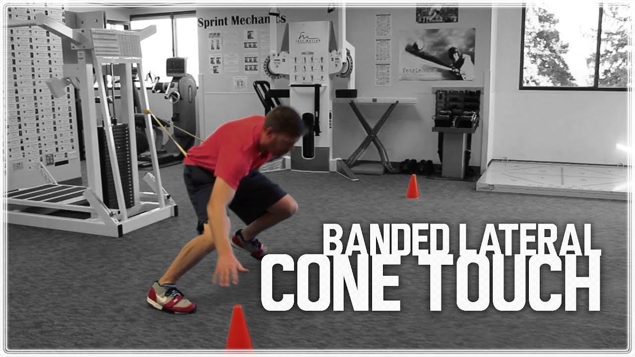 Banded Lateral Shuffle for Speed | Agility Training & Lateral Quickness
