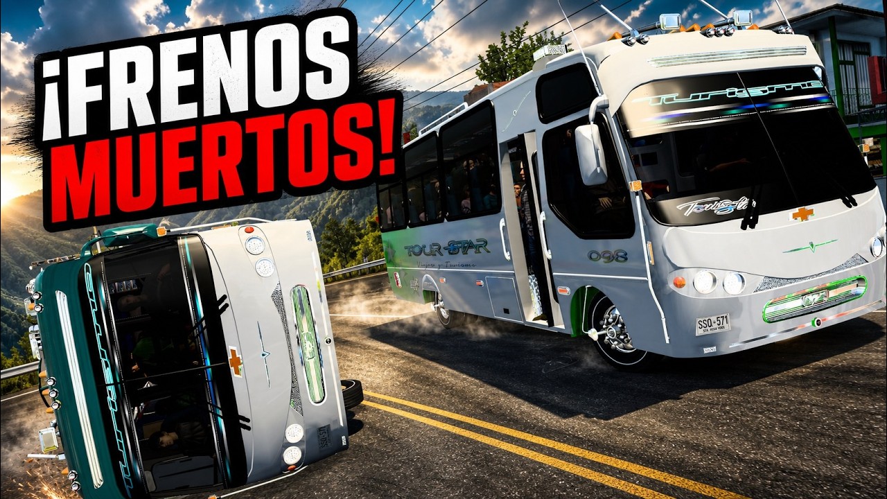 ¡CARRERAS CON BUSES SIN FRENOS! | American Truck Simulator Mods