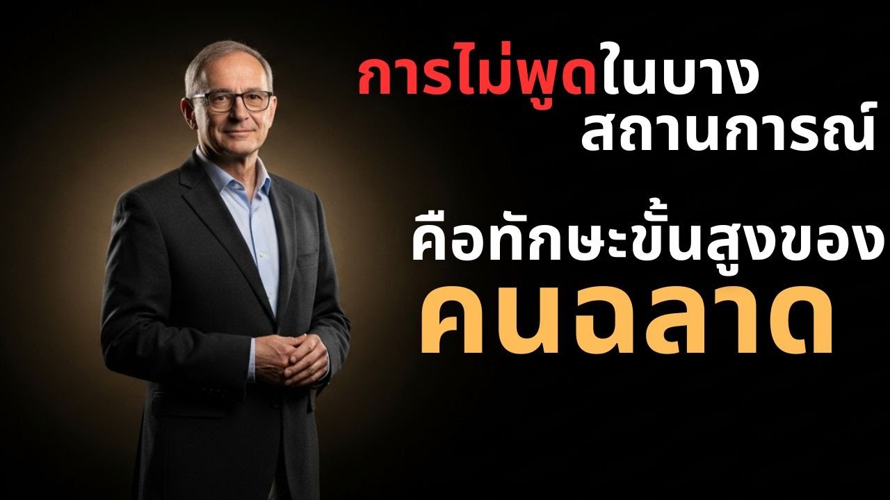การไม่พูดในบางสถานการณ์ คือทักษะขั้นสูงของคนโคตรฉลาด !