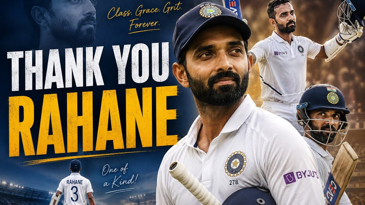 THANK YOU RAHANE #ajinkyarahane #rahaneretirement #cricket #bcci #cricketupdates 