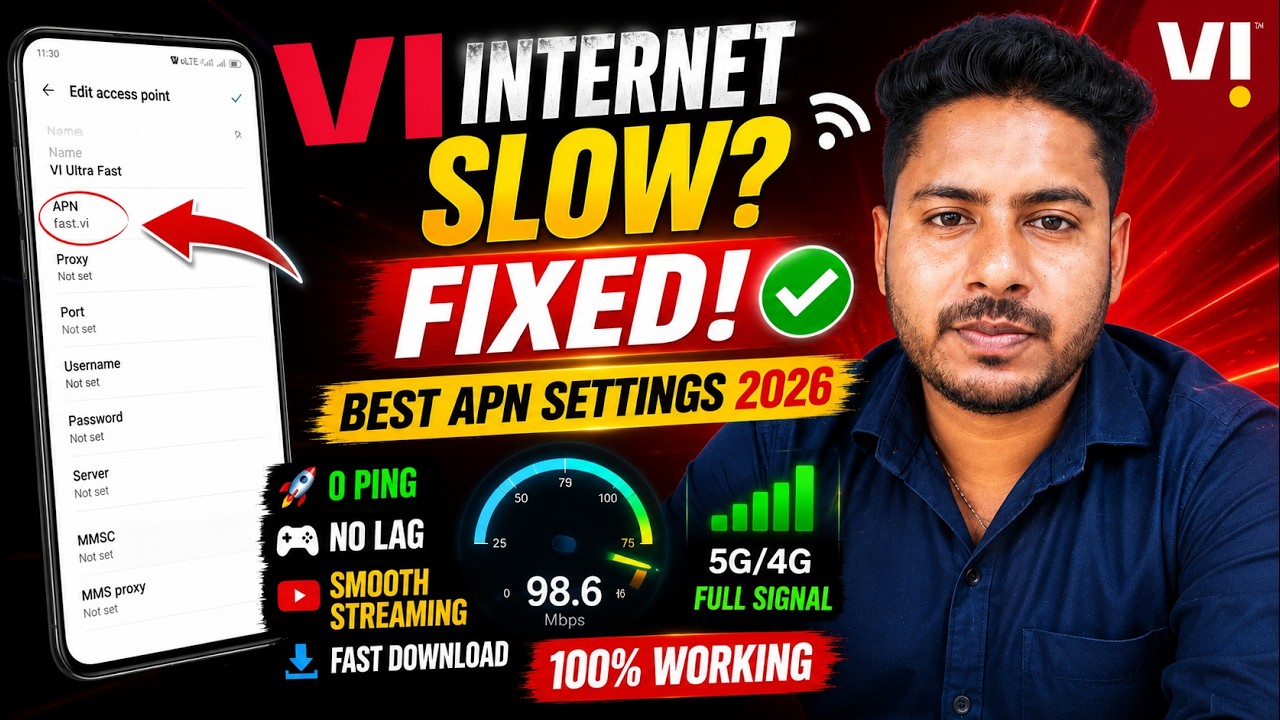 🚀 VI APN Settings 2026 | Increase Internet Speed & Fix High Ping