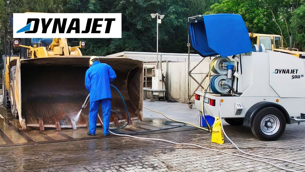 D&eacute;capage des Engins de Chantier avec les Nettoyeurs Haute Pression DYNAJET