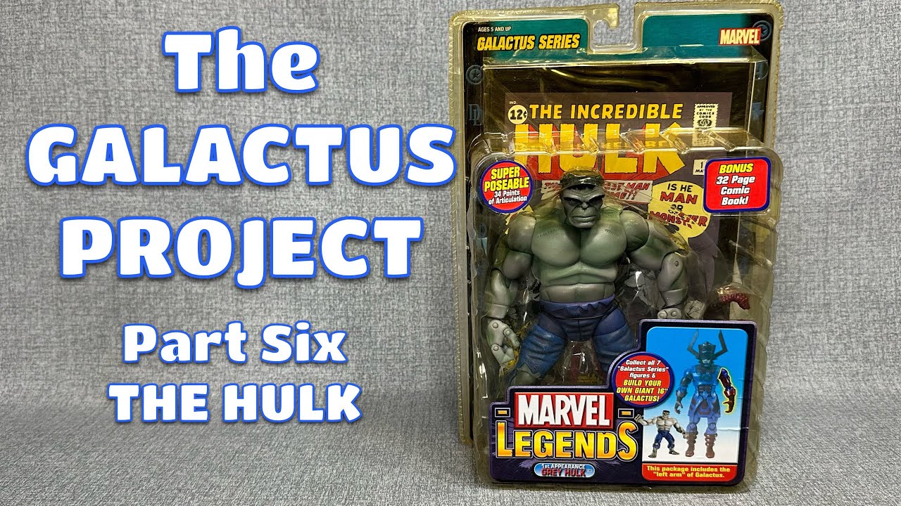 GRAY HULK! 2005 Toy Biz Marvel Legends GALACTUS Build A Figure Opening!