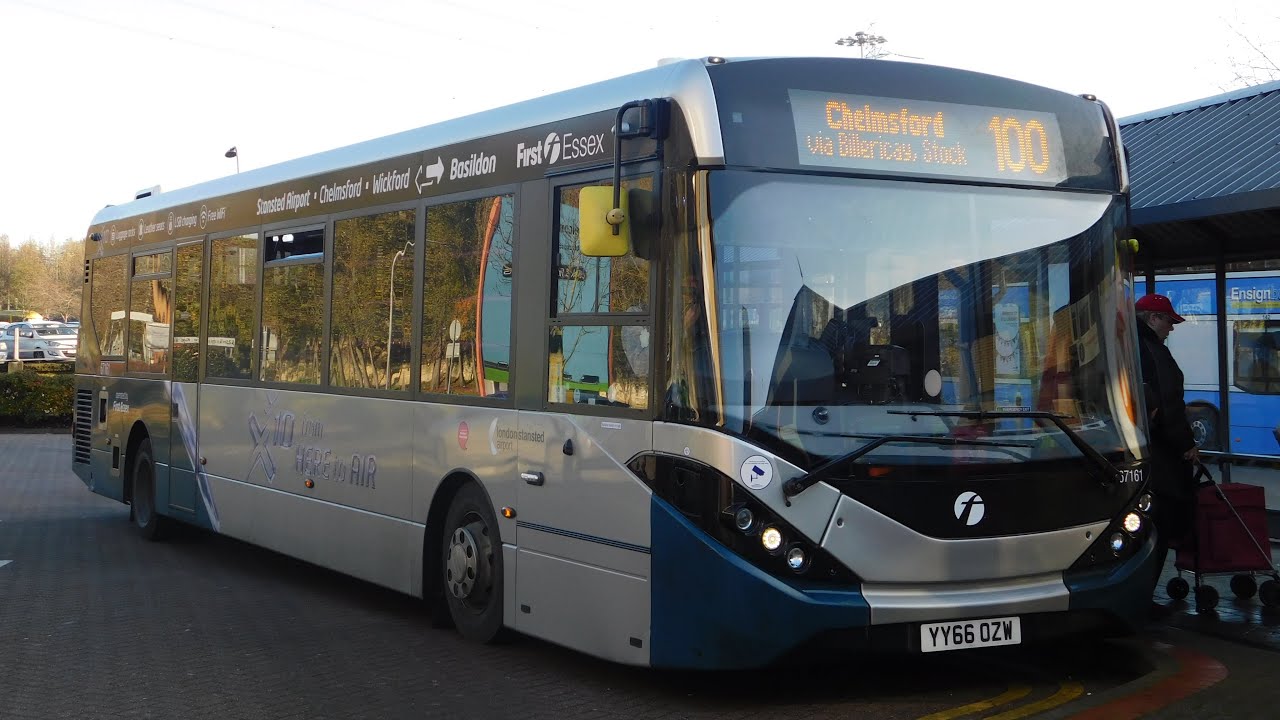 First Essex (Basildon) Enviro200mmc YY66 OZW - 67161 on Route 100 with some Thrash