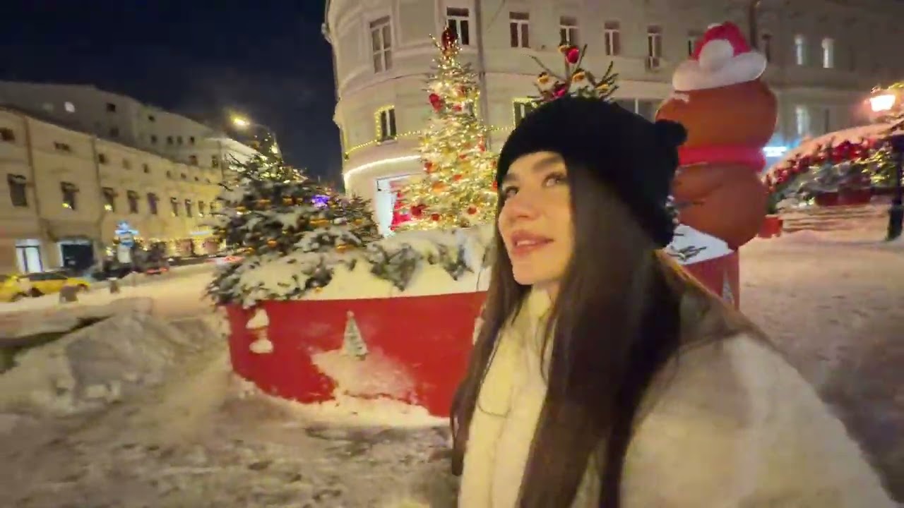Прогулочка по снежной Москве 🤍 !tg !донат