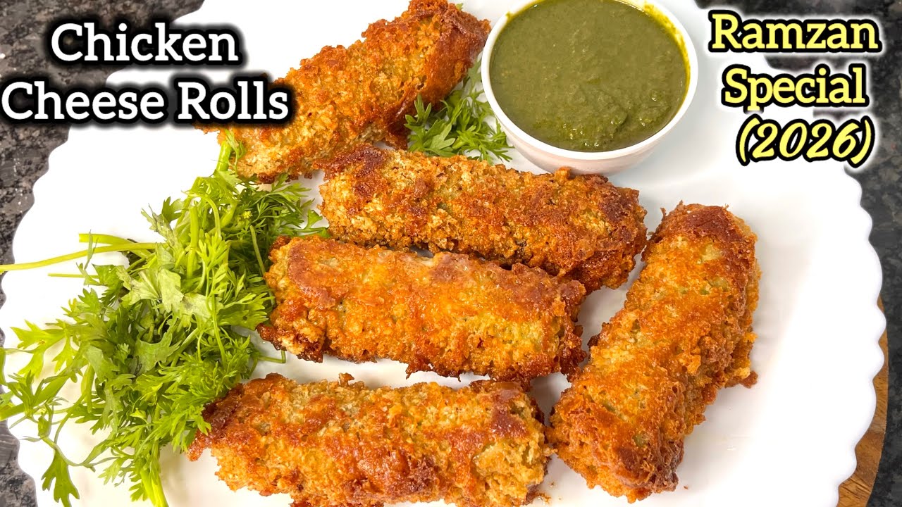 Chicken Cheese Rolls Recipe( Iftar Special) | चीजी चिकन रोल्स कैसे बनाते हैं | Ramzan Special 