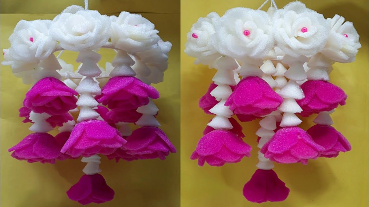 Jhumar Making idea for Diwali Decoration with Foam sheet/Foam se Jhumar banane ki vidhi