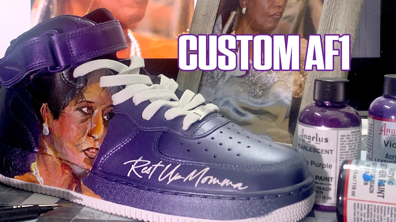 Custom Air Force 1 In Memory of Mama