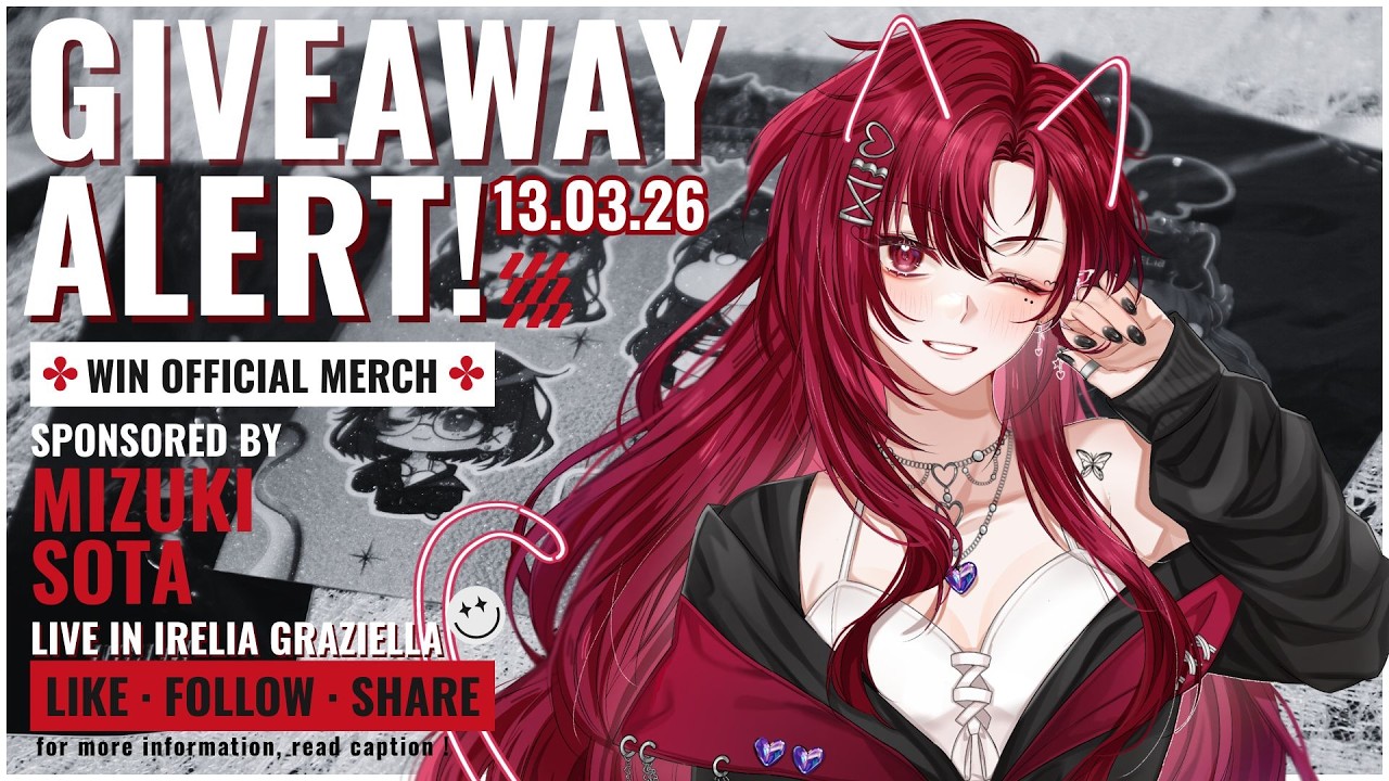【GIVEAWAY】GIVEAWAY OFFICIAL MERCHANDISE TERBARU AKU !? | #IreliaEra