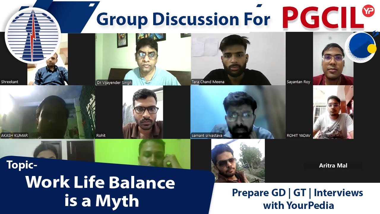GD Work Life Balance is a Myth | PGCIL | Start GD Guidance & Preparation with YourPedia