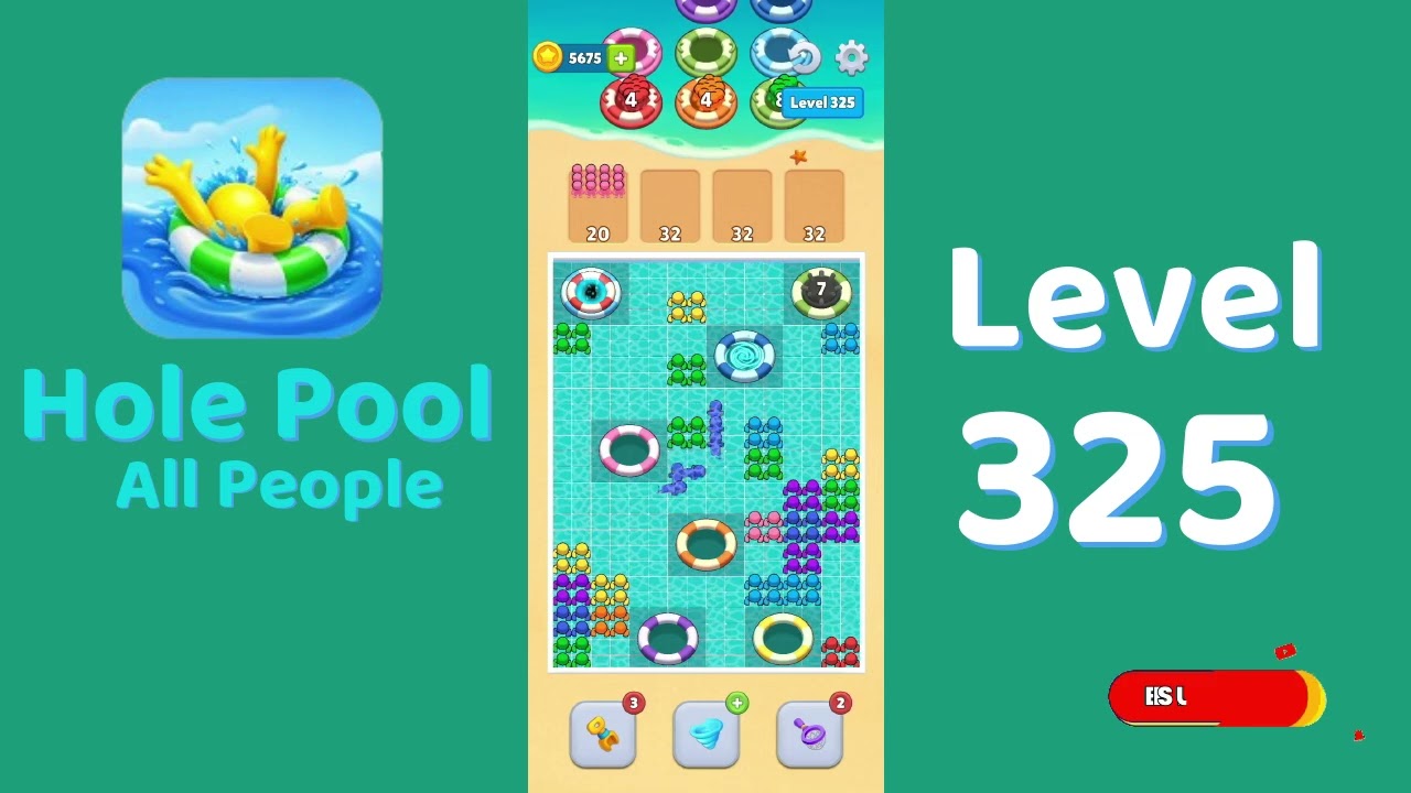 Hole Pool All People Level 325 Walkthrough 🎯 | Color Match Puzzle Gameplay | Mini Boss