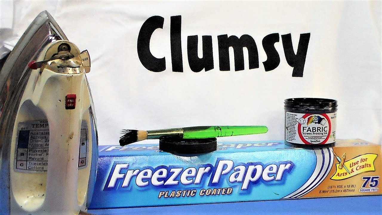 Freezer Paper Stencil // Easy T-Shirt Printing Idea!