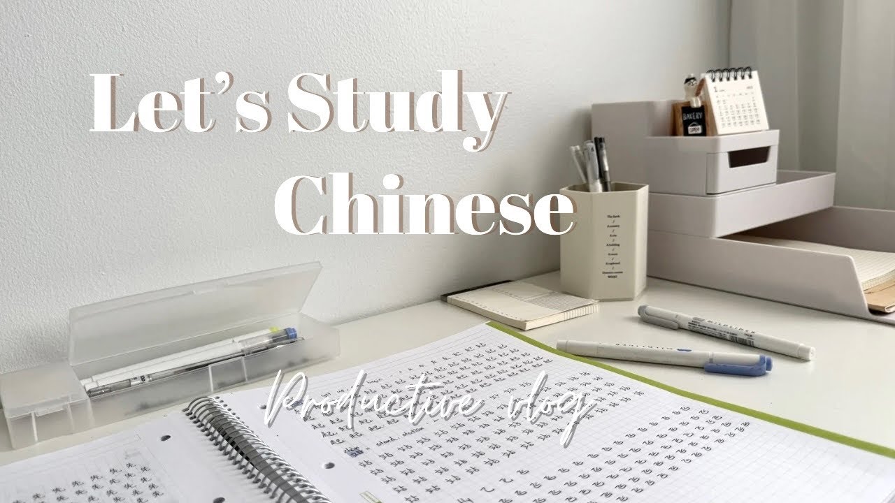 Study Chinese with me 🍃 | study vlog | motivation | beginner friendly
