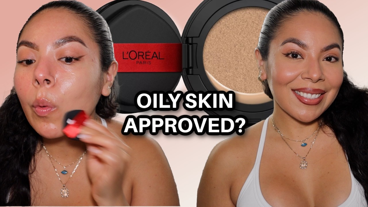 Тестирование тонального крема L'Or&eacute;al Cushion Foundation на жирной коже | Стоит ли он своих денег?