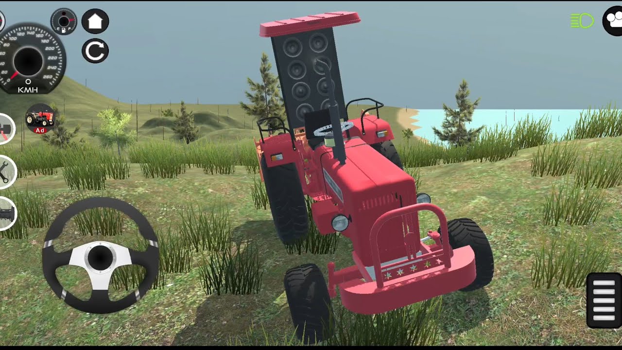 Mahindra Tractor driving off road hills area || Tractor simulator 3D android gaming #tractor #gaming
