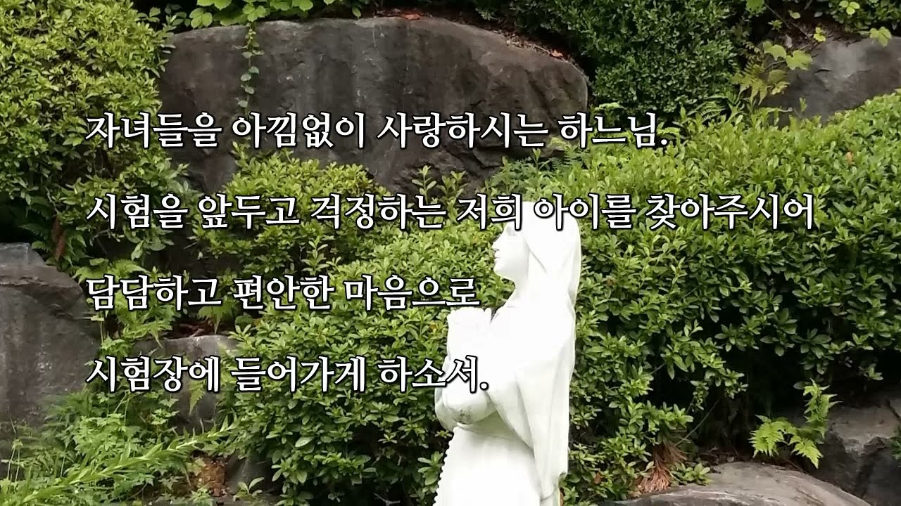 입학시험을 치르는 자녀를 위한 기도