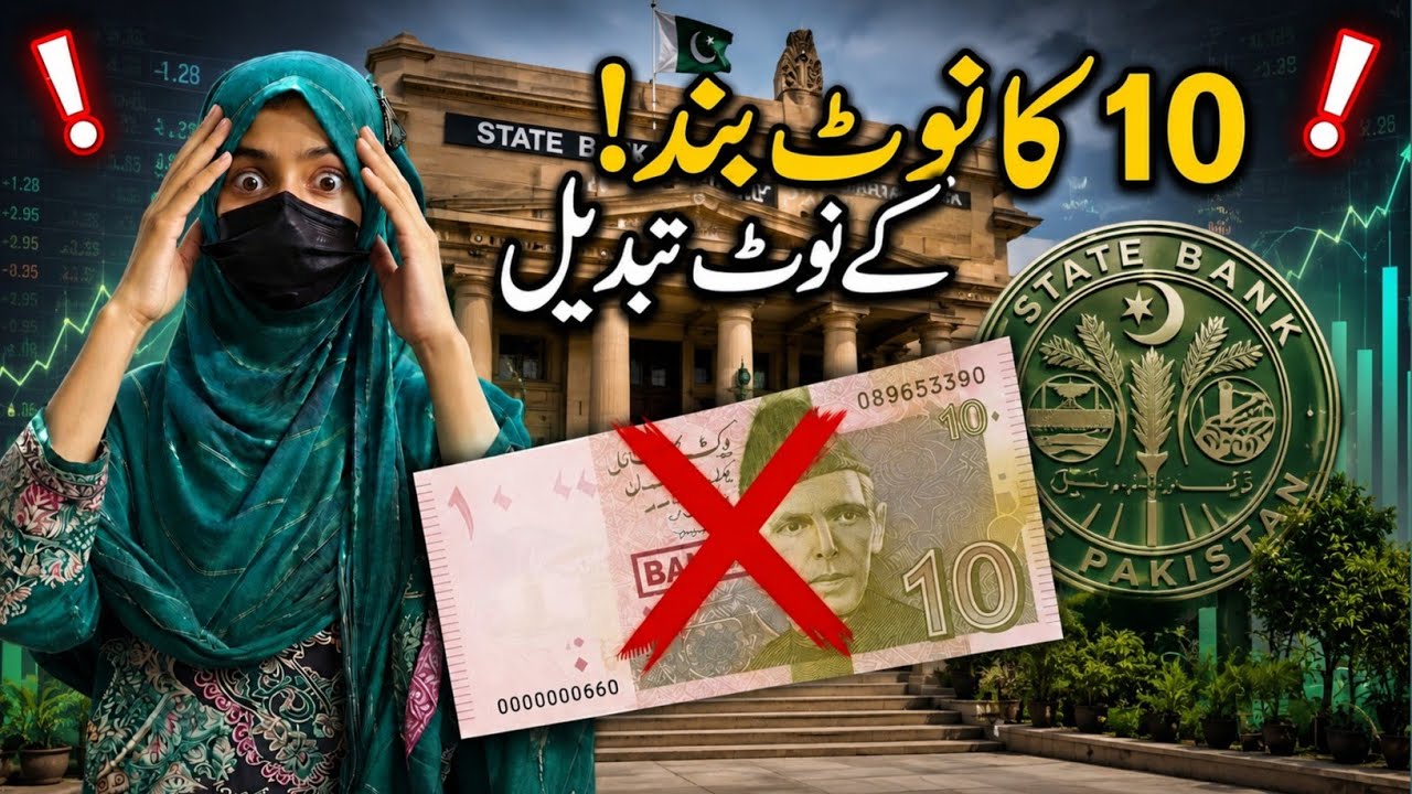 10 Rupee Note End? | Pakistan Currency Update 2026 | SBP Announcement | Saima Ali 