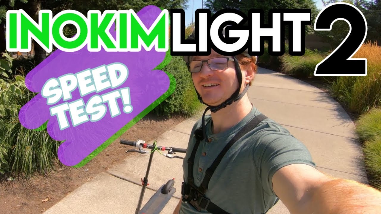 INOKIM LIGHT 2 Electric Scooter - Acceleration & Brake Testing - Satellite GPS Tracked