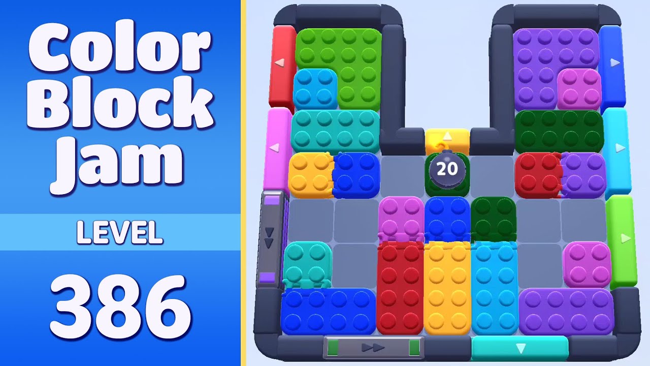 Color Block Jam Level 386 | Every Puzzle Solved! 🎯