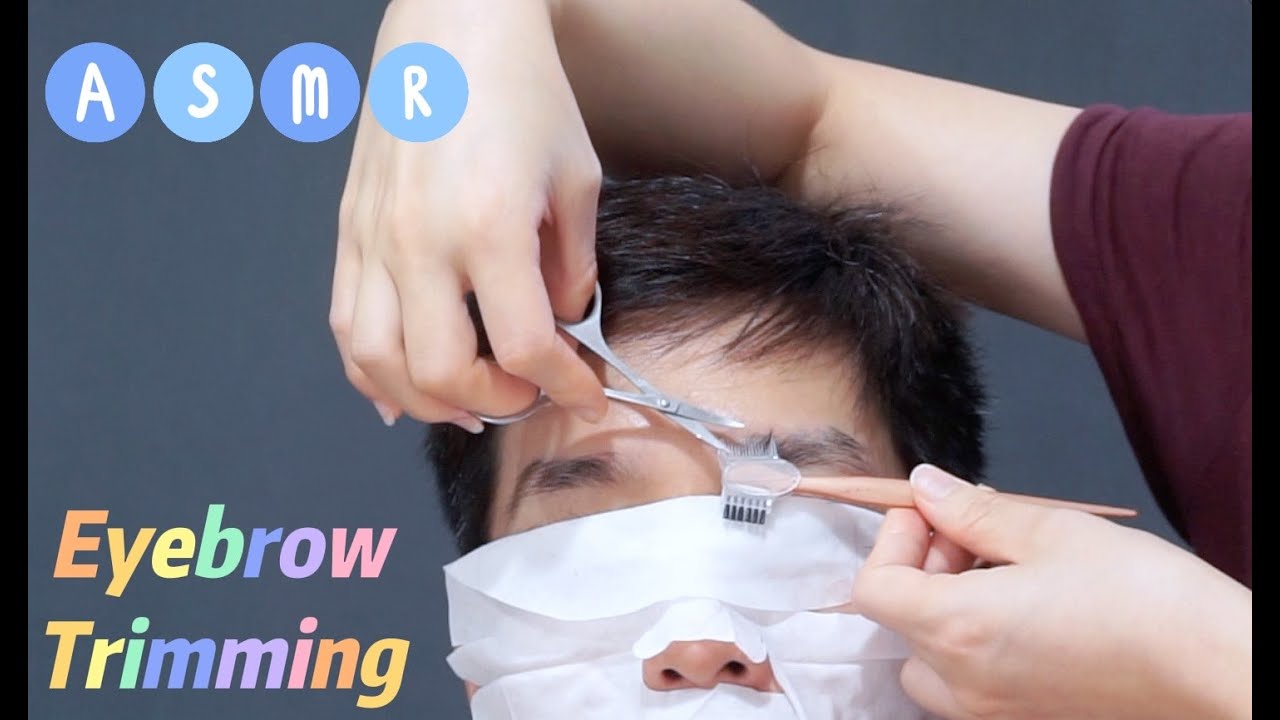 ASMR Eyebrow Plucking, Shaping, and Trimming (No Talking)