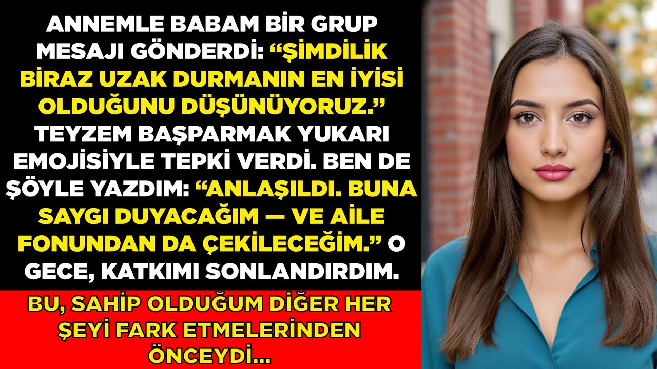 Ebeveynlerim gruba yazdı: 'Şimdilik uzak durman en iyisi.' Teyzem böyle tepki verdi...