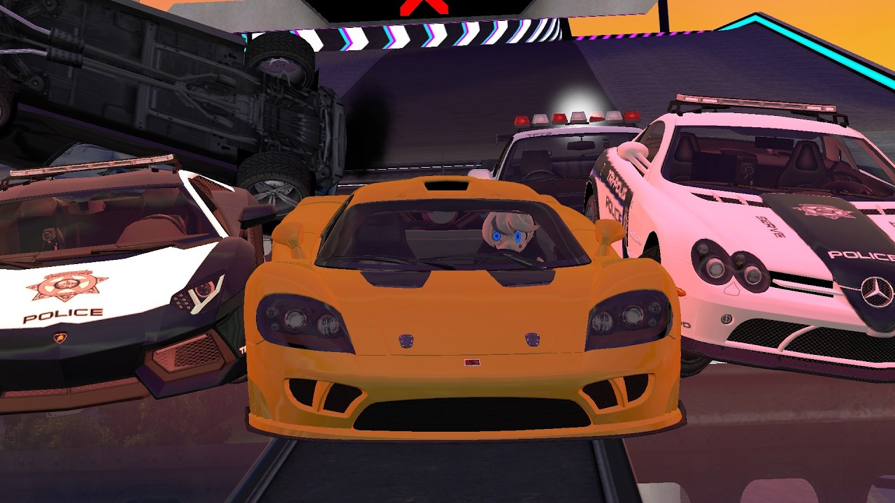 Gmod Unit Vehicles - Saleen S7 VS TPPD at GM_Neonpolis!