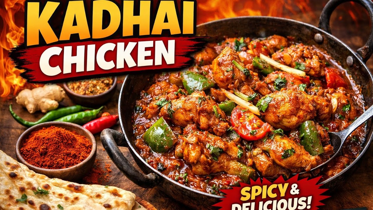घर पर बनाए यह रेस्टोरेंट स्टाइल कढ़ाई चिकन 😍 