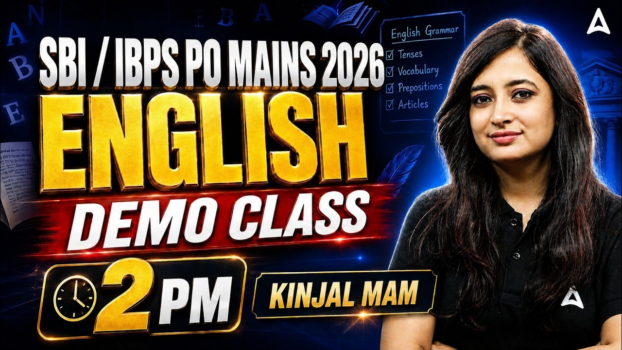 SBI & IBPS PO Mains 2026 Winners Batch | English Demo Class by Kinjal Mam