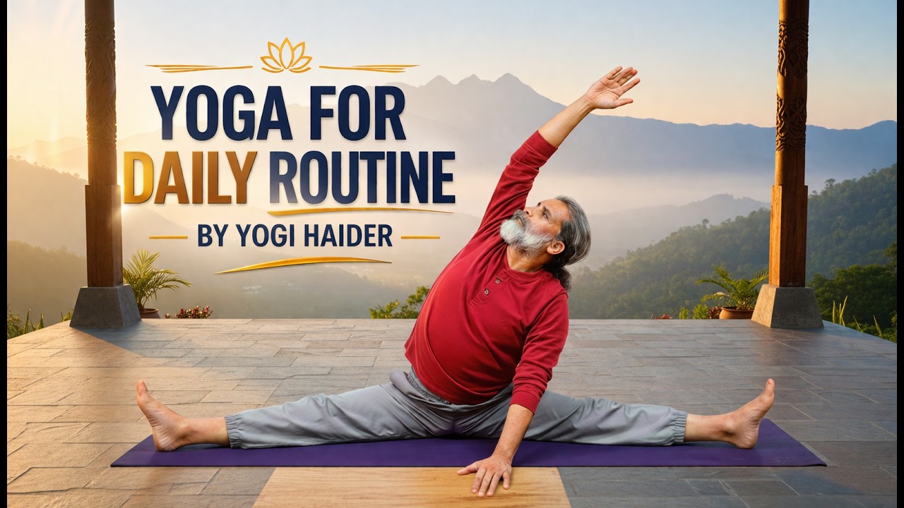 Yoga For Daily Routine For All Levels To Get Rid Of Stress And Anxiety | Yogi Haider 