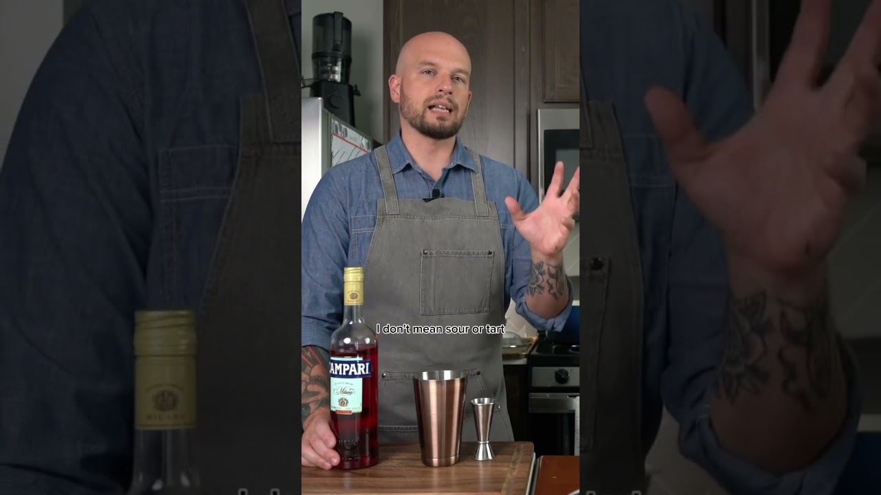 How to describe bitter?  #campari #negroni #mixology #cocktails #homebartender
