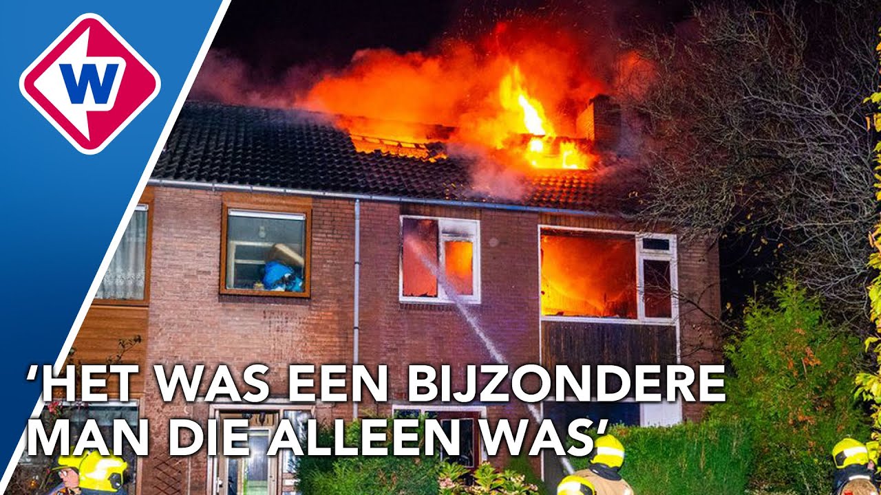 Bewoner omgekomen bij enorme woningbrand