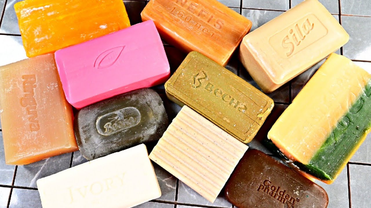 ASMR SOAP. 🧡🤎Резка сухого мыла. Satisfying video🧡🤎