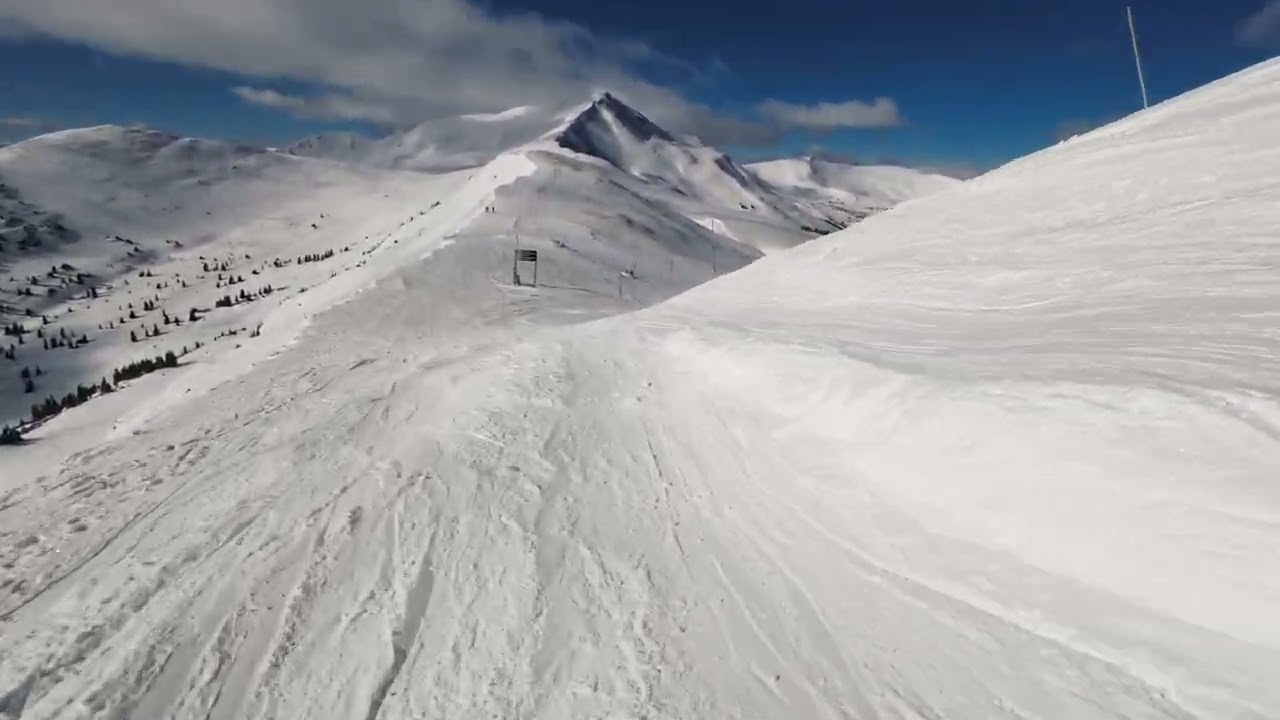 Sunshine Skiing in Copper Mountain Colorado 4K POV