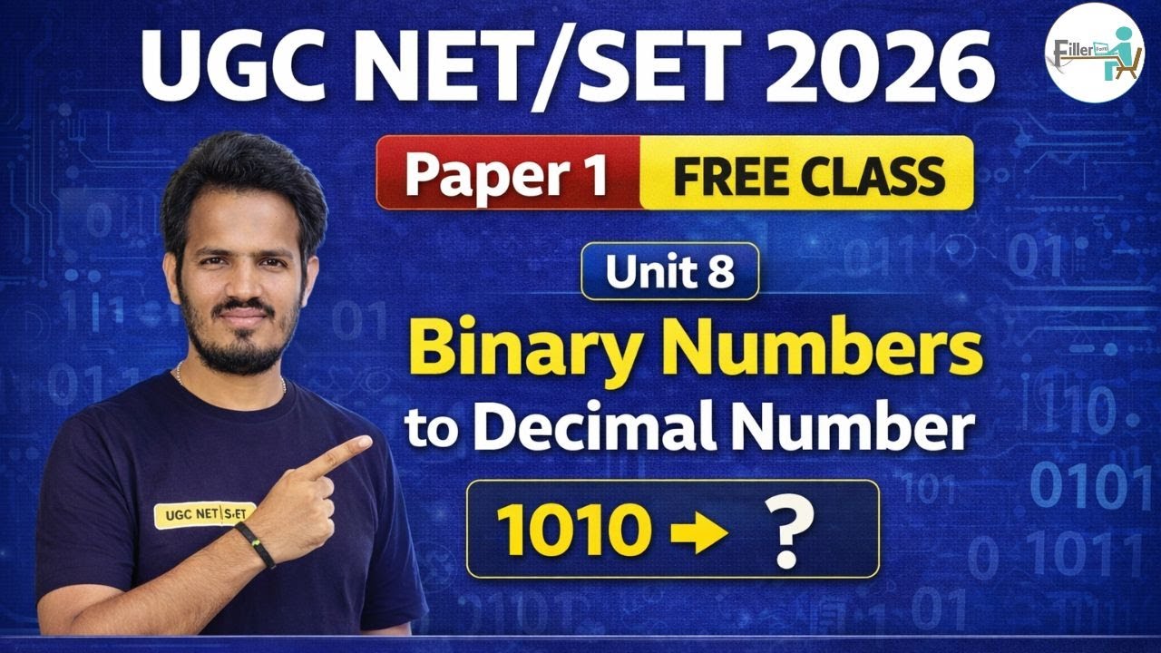 UGC NET 2026 | Binary to Decimal Conversion | Binary to Decimal Explained | UGC NET June 2026