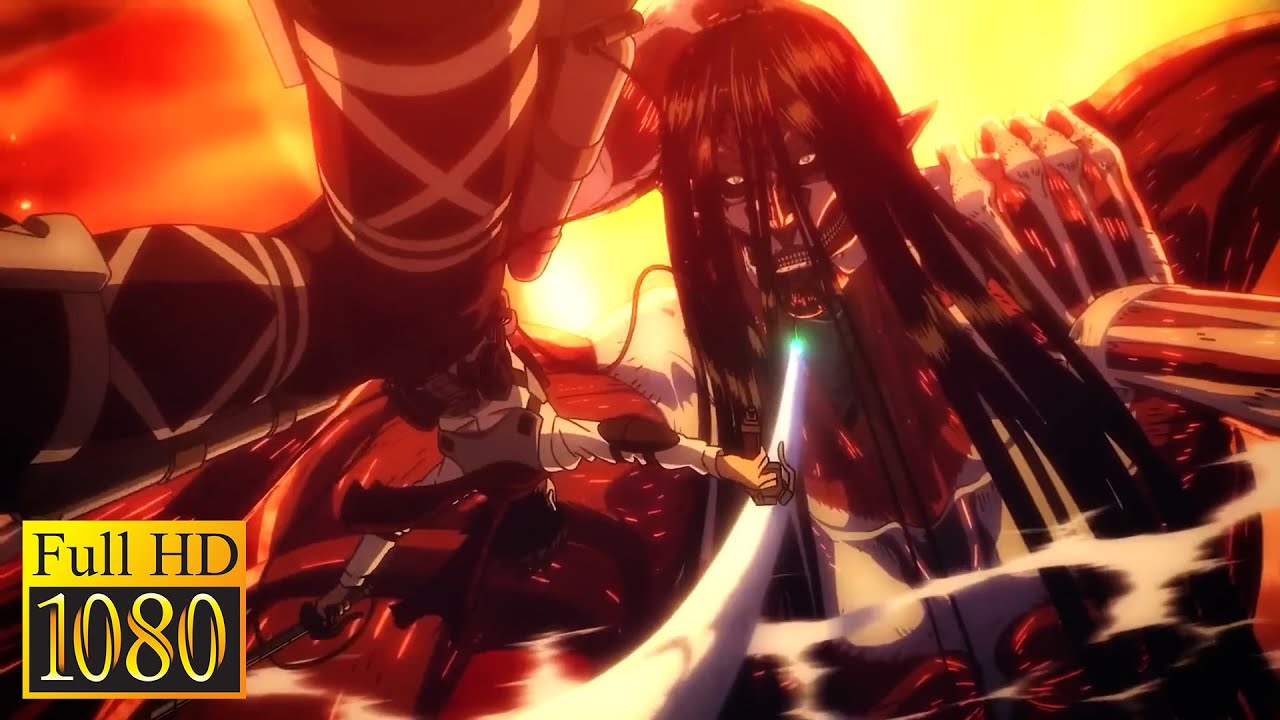 ATTACK ON TITAN TAMAT!! COLOSSAL TITAN EREN VS COLOSSAL ARMIN VS MIKASA !!