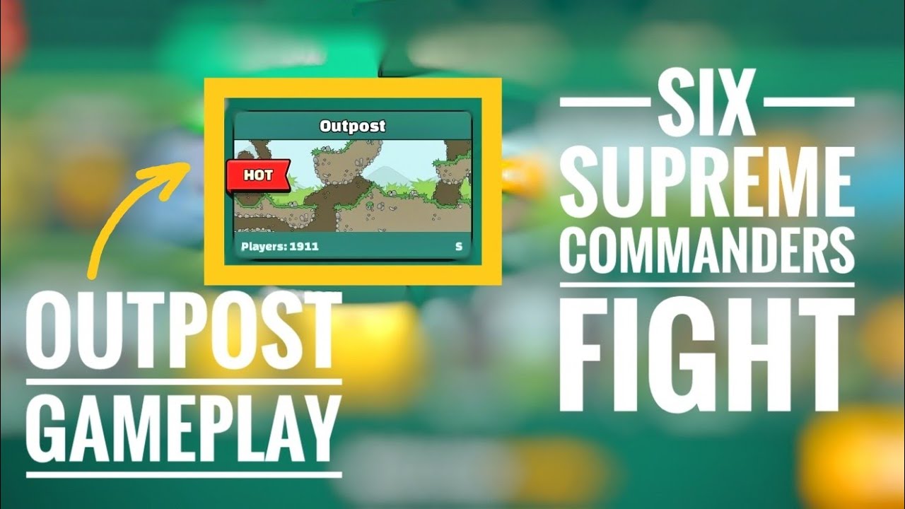 Outpost Map Gameplay | 6 Supreme Commanders Fight | Mini Militia | God9