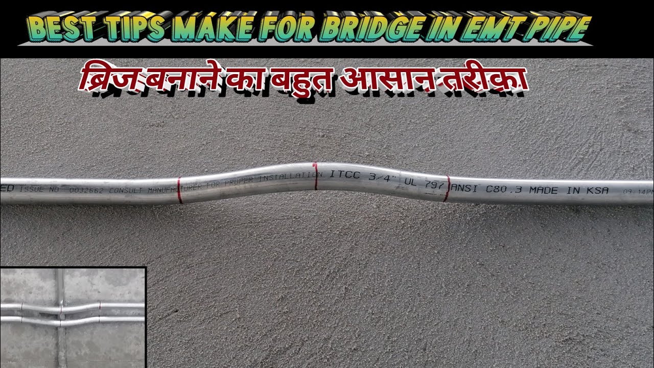 Best tips make for bridge in emt pipe, Emt pipe main bridge banane ka super idea #bridgerace