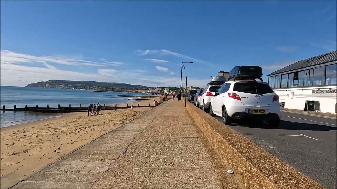 Virtual Walk - Yaverland Beach To Sandown High Street - Isle Of Wight - September 2022 | kittikoko
