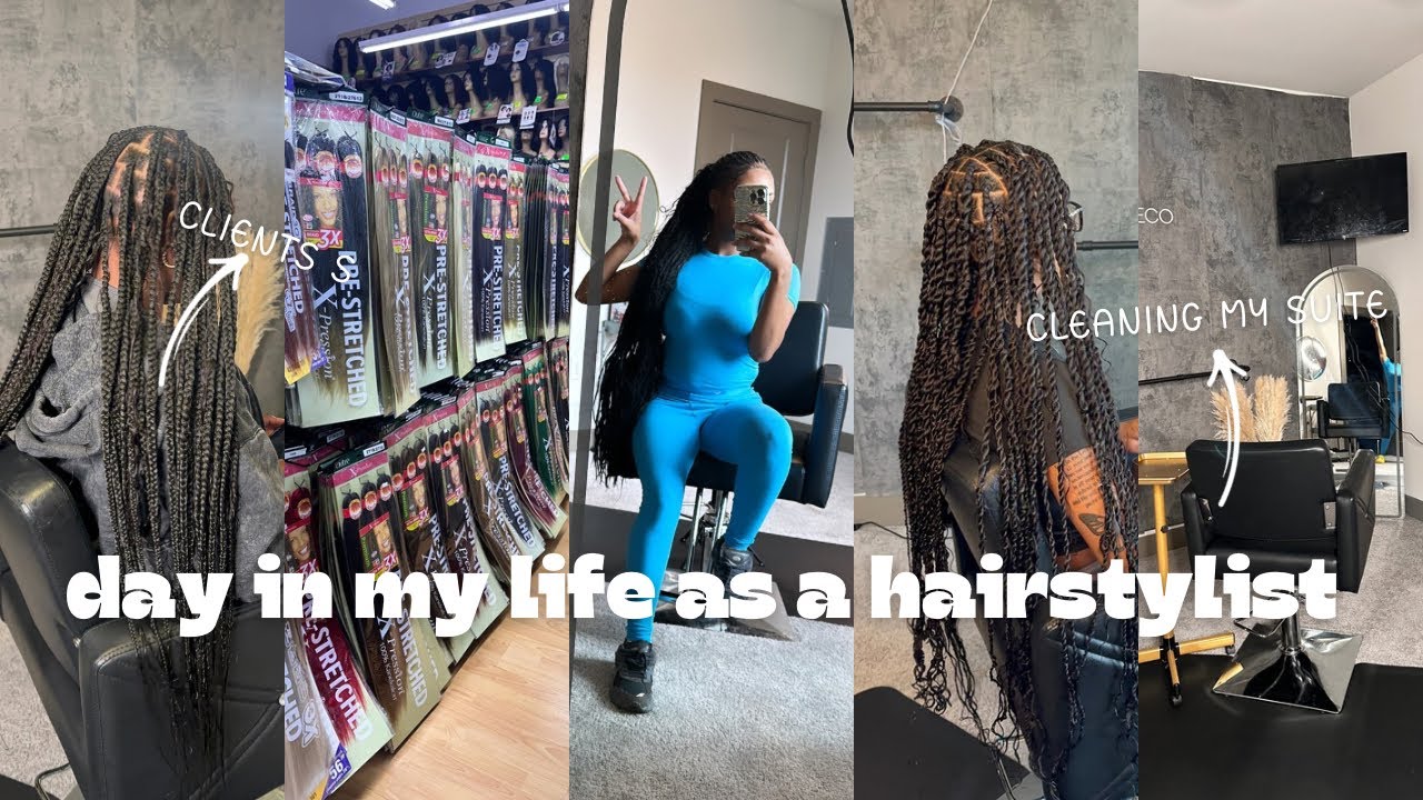DAYS IN THE LIFE OF A HAIRSTYLIST ♡︎ | CLIENTS, RESTOCKING PRODUCTS, NEW STYLES + MORE